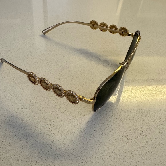 Versace Gold and Black Sunnies - Picture 5 of 6